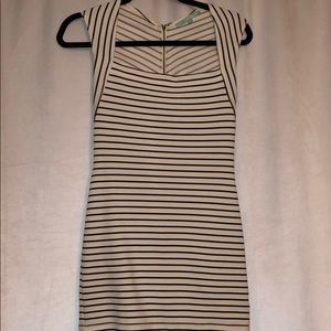 Mini black and white dress